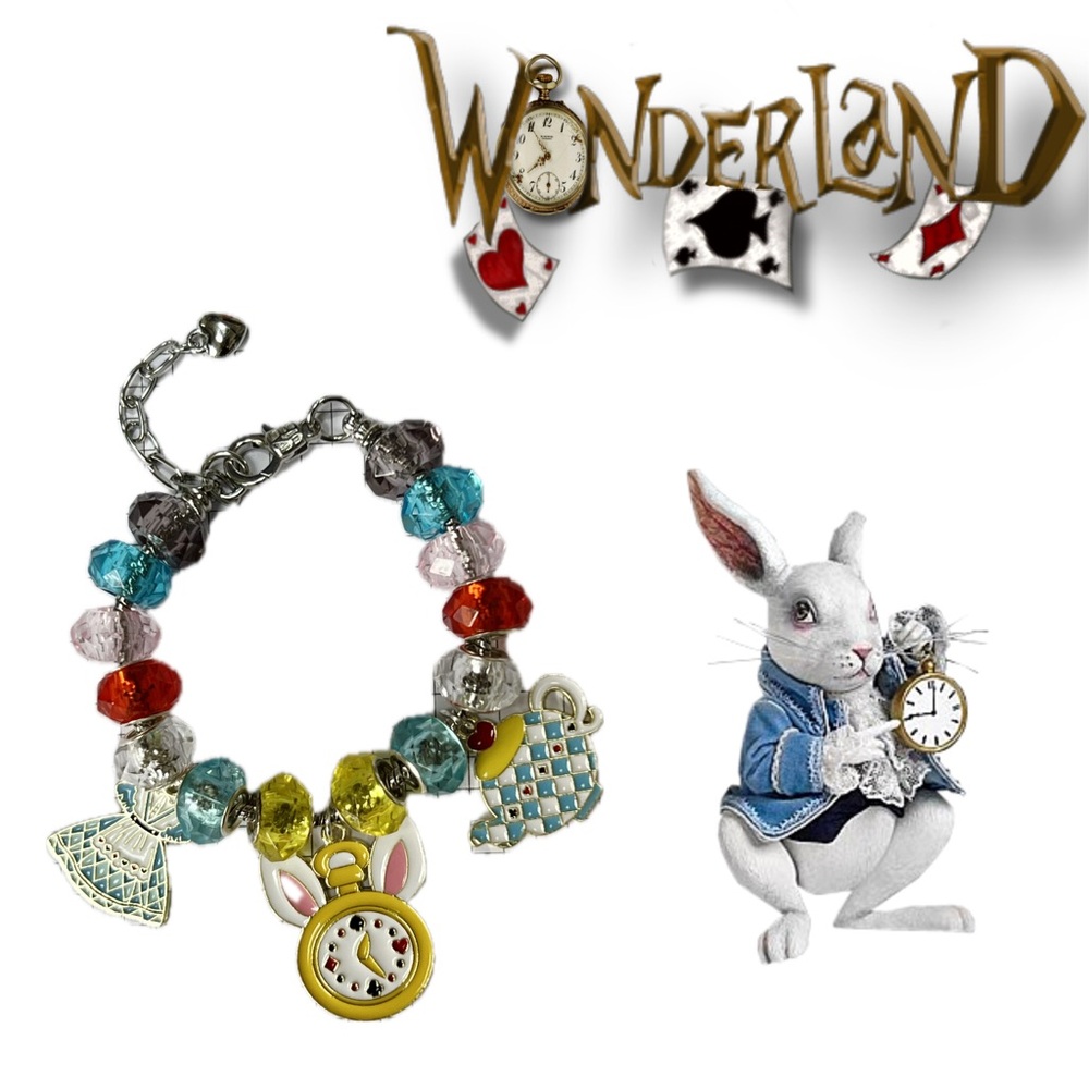 Handmade Wonderland Charm Bracelet
